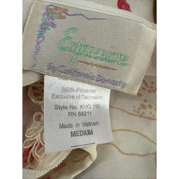 Expressions Slip‎ Dress Womens M Floral Feminine Fairy Sabrina Carpenter Y2K - Picture 8 of 8